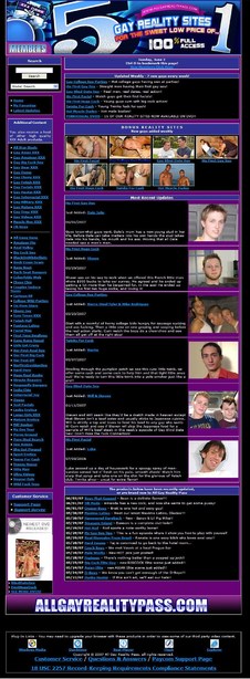 All Gay Reality Pass Members Area #1