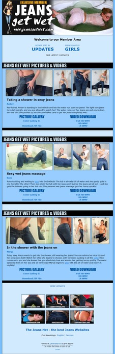 Jeans Get Wet Members Area #1